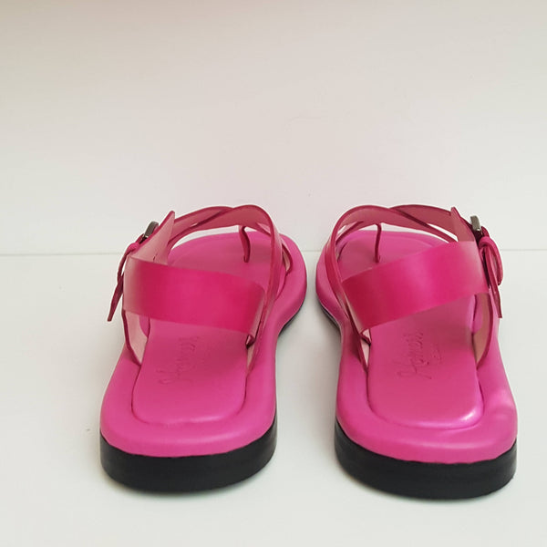 Homers, Zehenteiler-Sandalette in Fuchsia