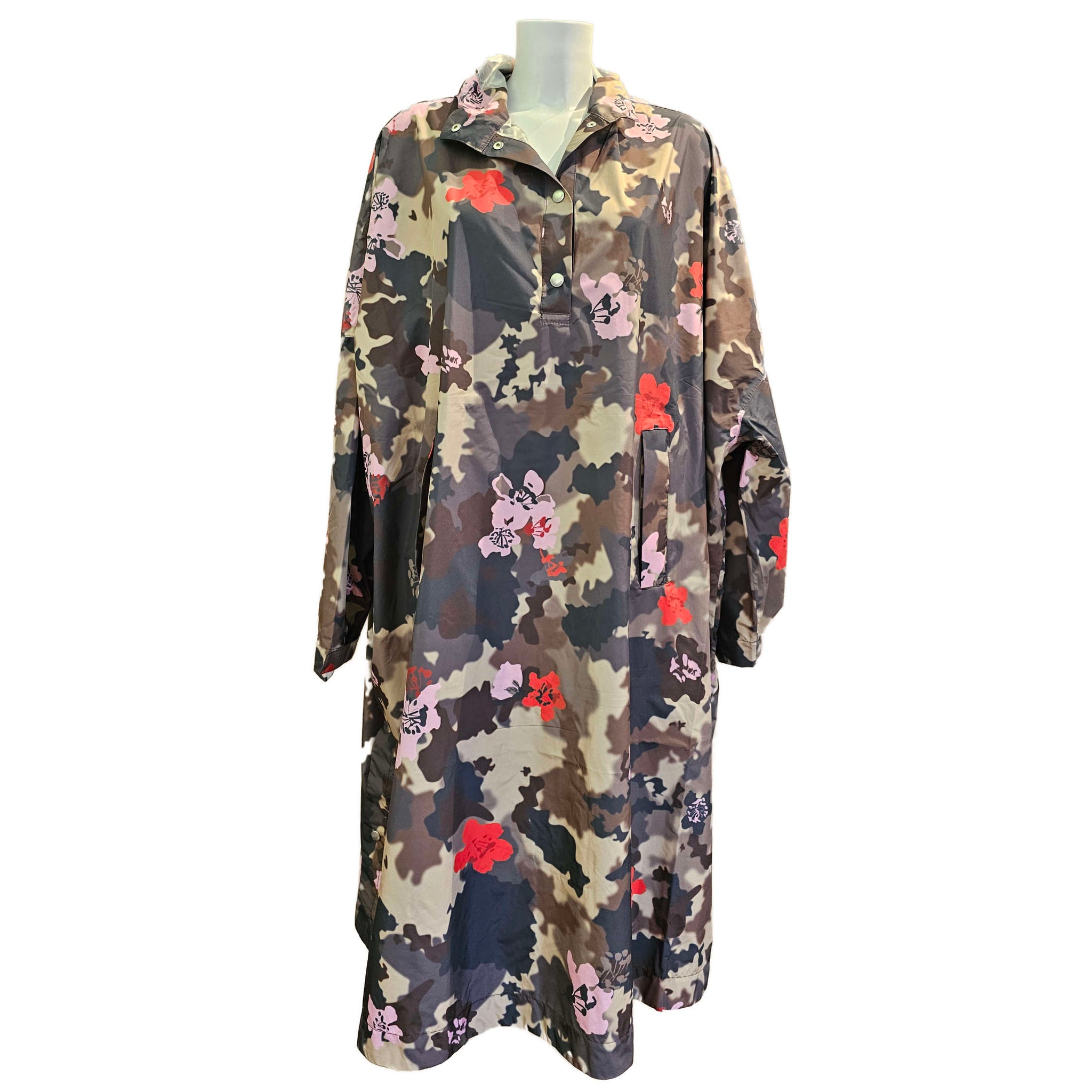 Ilse Jacobsen, Regencape mit Kapuze in Camouflageprint