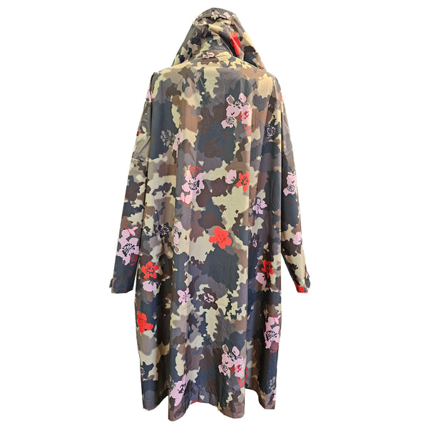 Ilse Jacobsen, Regencape mit Kapuze in Camouflageprint