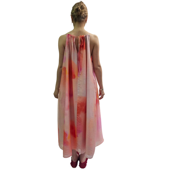 JIJI, Kleid LUCIEN in floraler Batikoptik Orange/Pink
