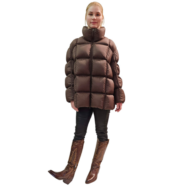 JNBY, Oversize-Steppjacke in Schokobraun