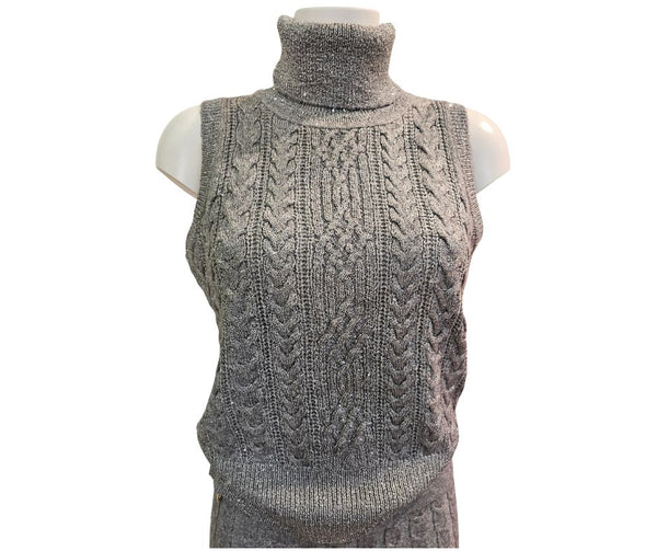 Joyce & Girls, PENELOPE, Strickrolli in Silbergrau