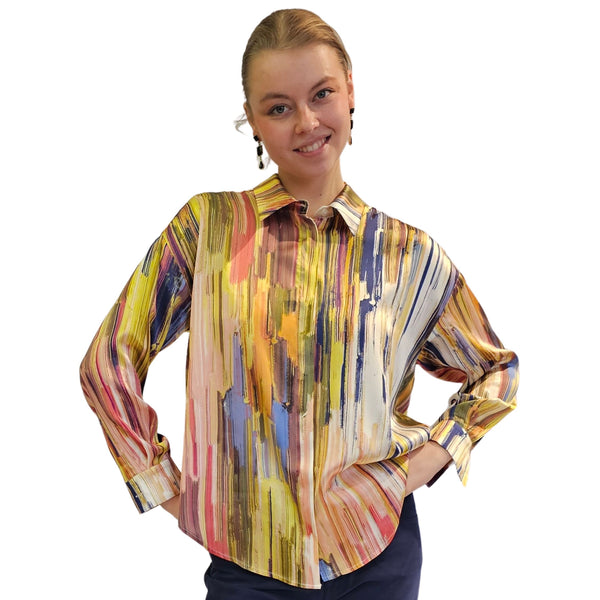 Joyce & Girls, Bunte Seidenbluse "SYDNEY"