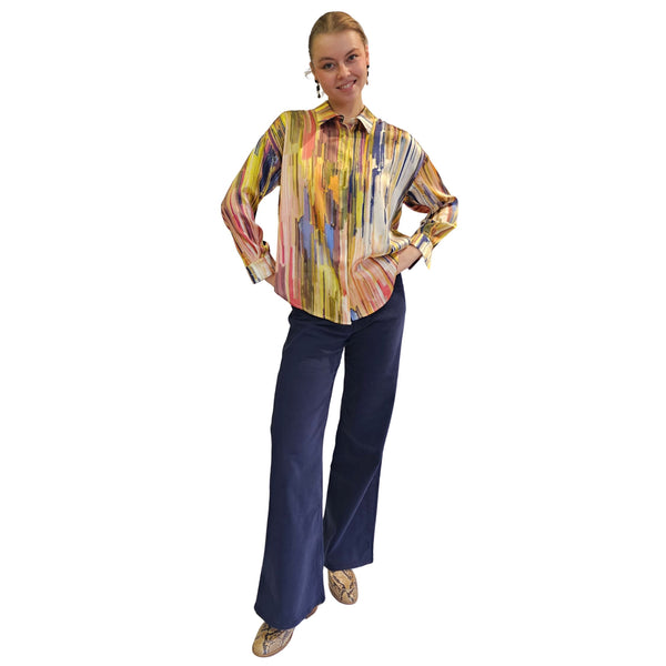 Joyce & Girls, Bunte Seidenbluse "SYDNEY"
