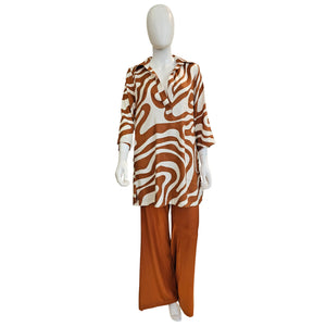 Joyce & Girls, ARIA, Tunika in Creme-Tabacco