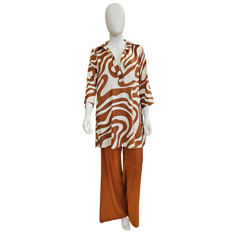 Joyce & Girls, ARIA, Tunika in Creme-Tabacco