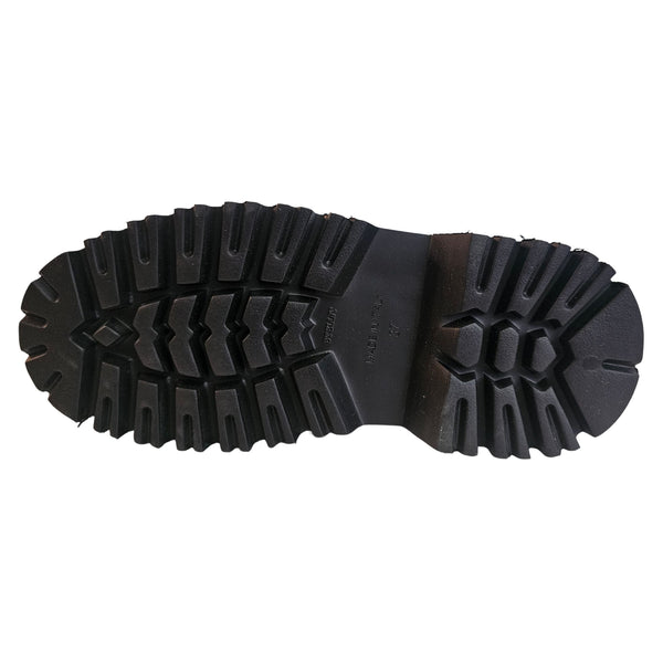 KRL-Kroll, Wildleder Schnürstiefelette mit Lammfell in Khaki