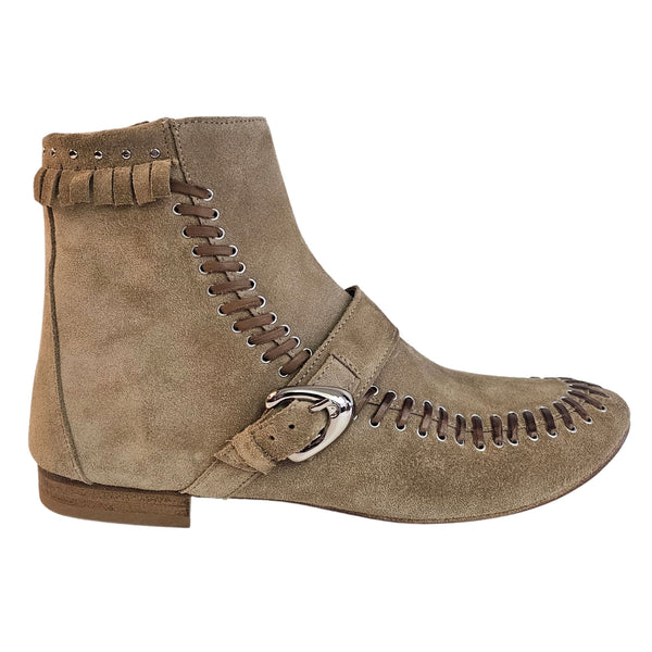 Kudetà, flacher Wildleder Boot