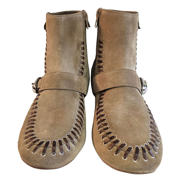 Kudetà, flacher Wildleder Boot