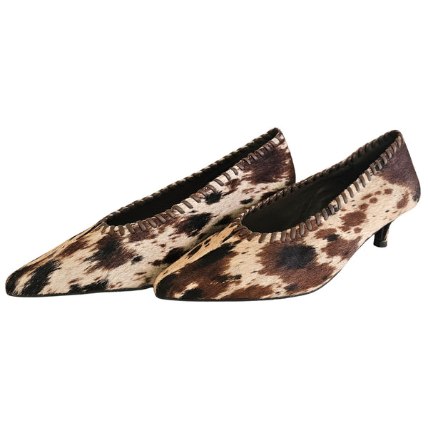 Lodi, Pumps mit Felloptik in beige/braun
