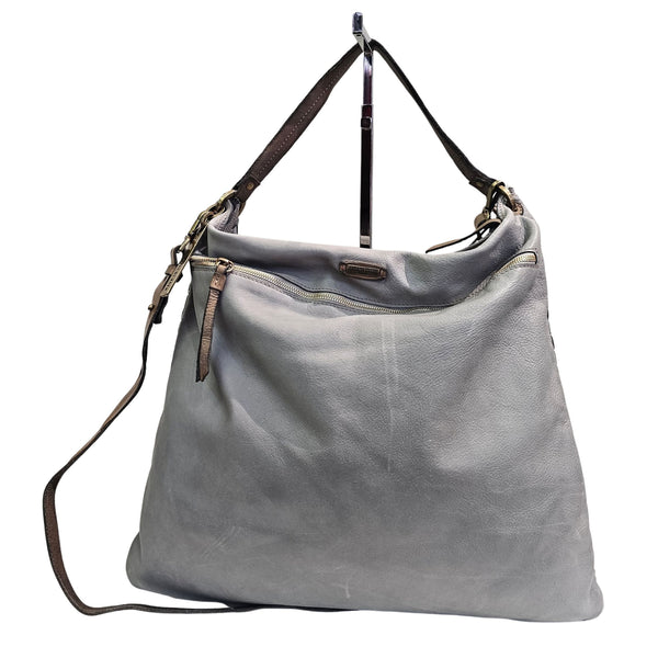 Caterina Lucchi, ADA XL, geflochtene Umhängetasche in Grau