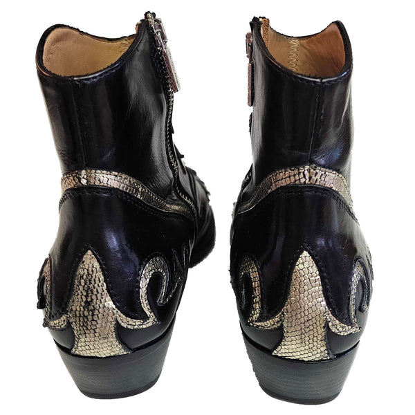 La Bottega di Lisa, Schwarze Stiefelette im Cowboystyle