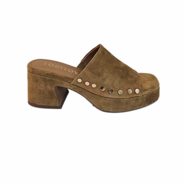 Lodi Love, Wildleder-Pantolette mit Nieten