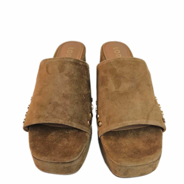 Lodi Love, Wildleder-Pantolette mit Nieten