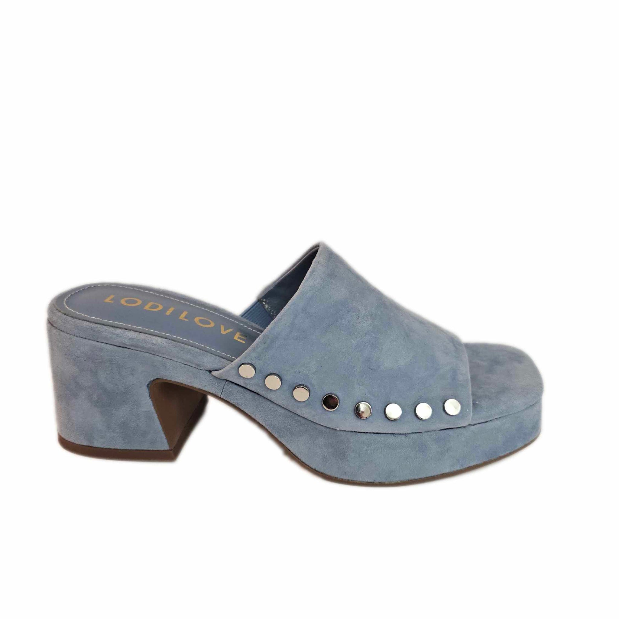 Lodi Love, Wildleder-Pantolette mit Nieten