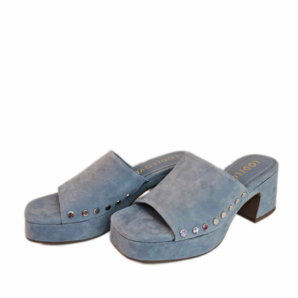 Lodi Love, Wildleder-Pantolette mit Nieten