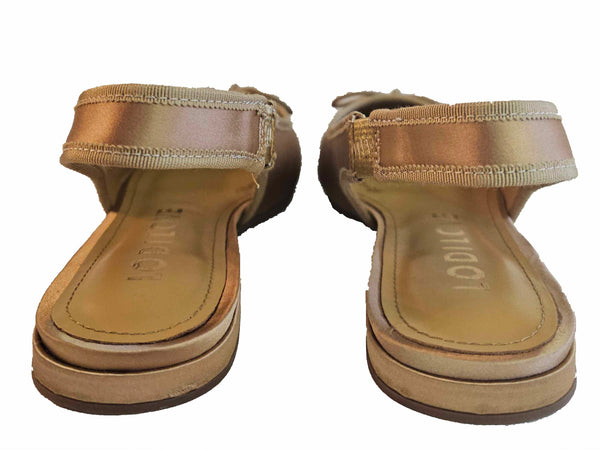 Lodi Love, Satin Sling in Altgold