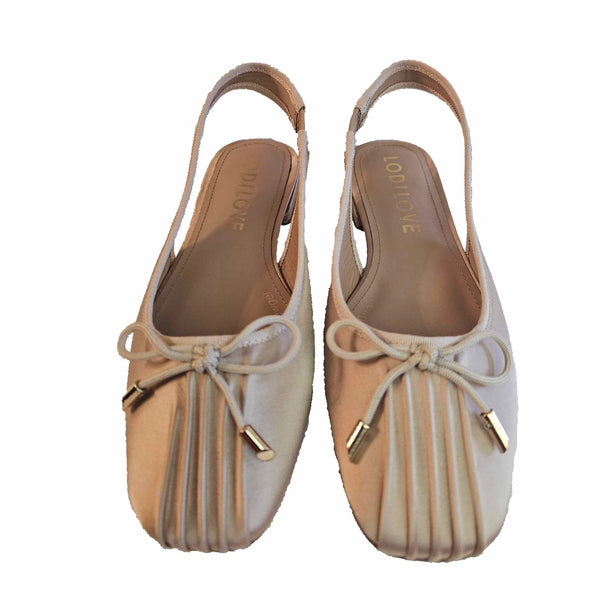 Lodi Love, Satin Sling in Altrosa