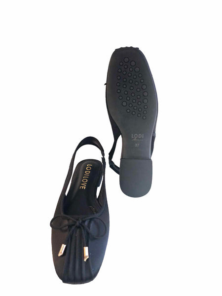 Lodi Love, Satin Sling in Schwarz