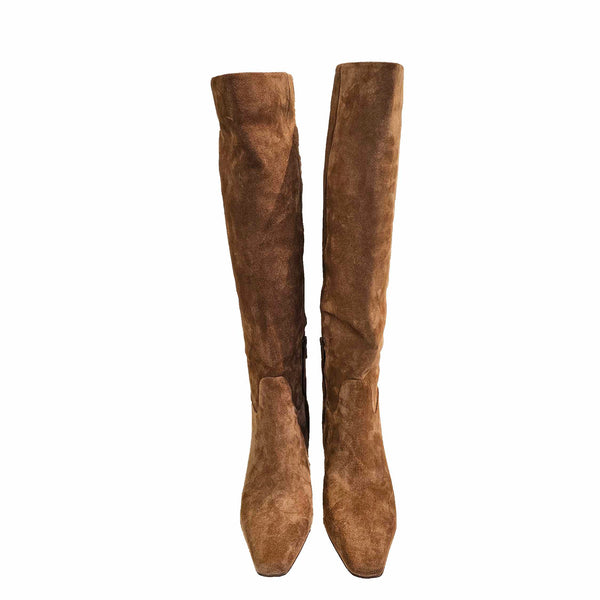 Bibi Lou, eleganter Langschaftstiefel in Cognac