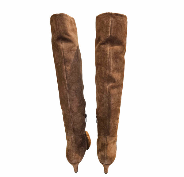 Bibi Lou, eleganter Langschaftstiefel in Cognac