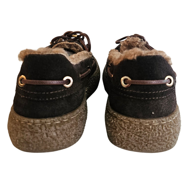 Milliways, Bootsschuhe mit Fransen, Dunkelbraun