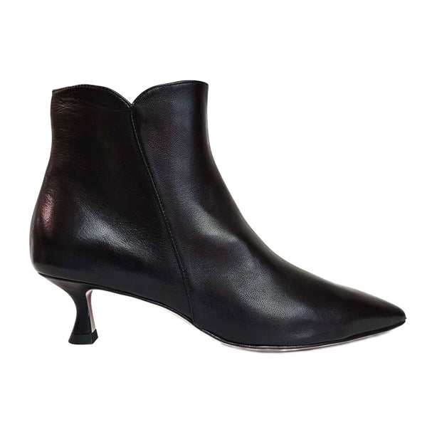 Mara Bini, elegante Nappalederstiefette in Schwarz