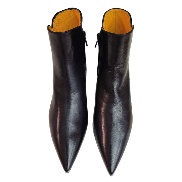 Mara Bini, elegante Nappalederstiefette in Schwarz