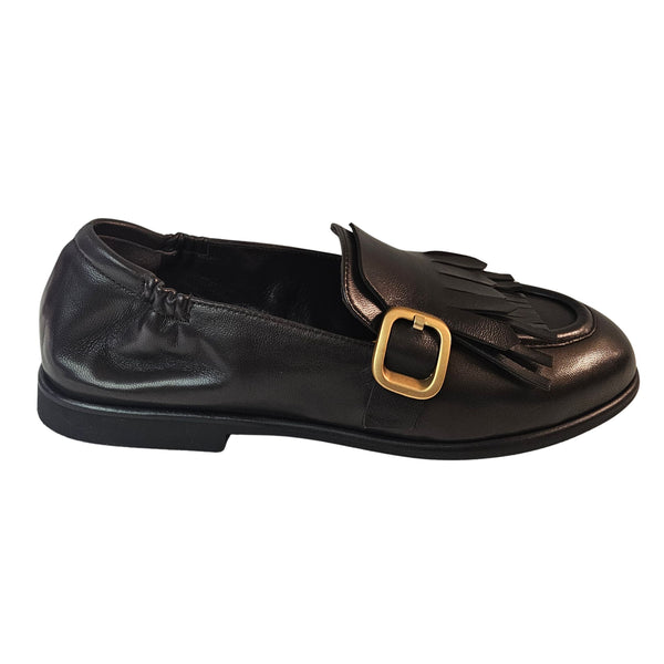 Mara Bini, Loafer/Slipper in Dunkelbraun