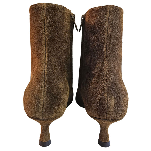 Mara Bini, Wildlederstiefelette in Cognac
