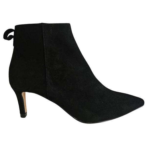 Mascaro, elegante Stiefelette aus feinem Wildleder in Schwarz
