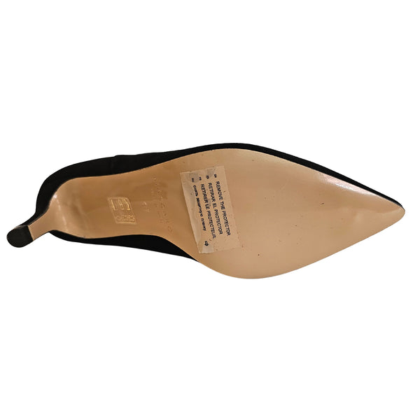 Mascaro, elegante Stiefelette aus feinem Wildleder in Schwarz