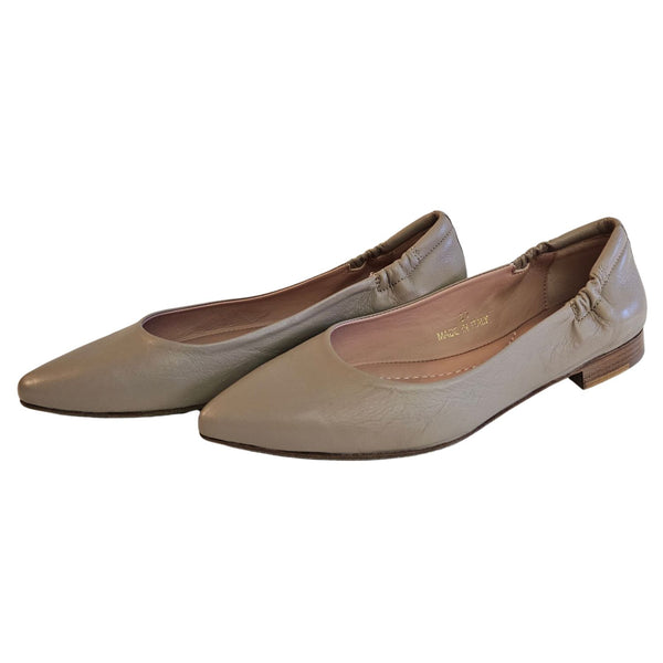 Milliways, Nappaleder-Ballerina in Taupe