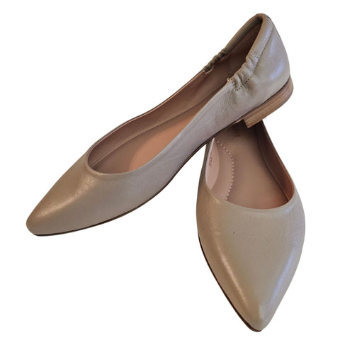 Milliways, Nappaleder-Ballerina in Taupe