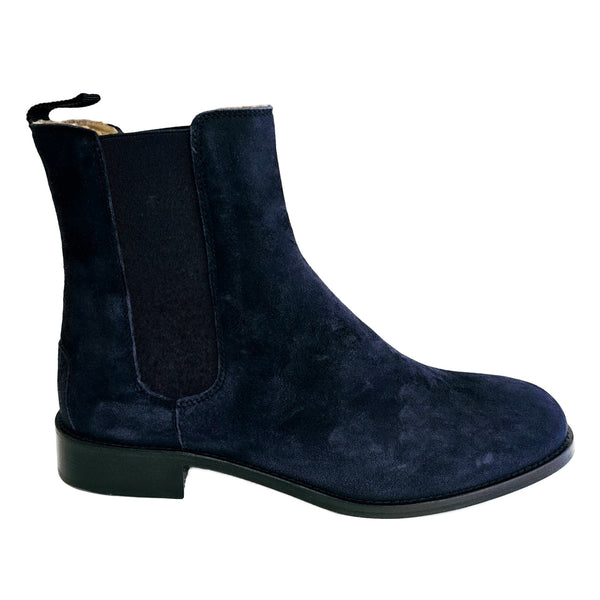 Milliways, Wildleder-Chelseaboots in Marineblau
