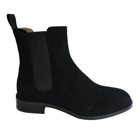 Milliways, Wildleder-Chelseaboots in Schwarz