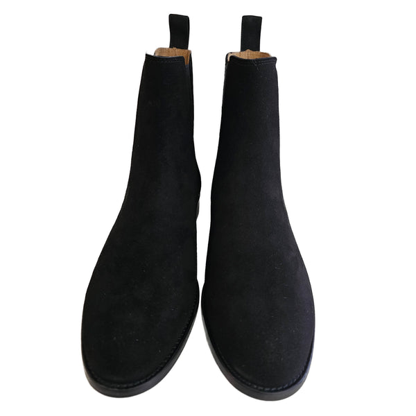 Milliways, Wildleder-Chelseaboots in Schwarz
