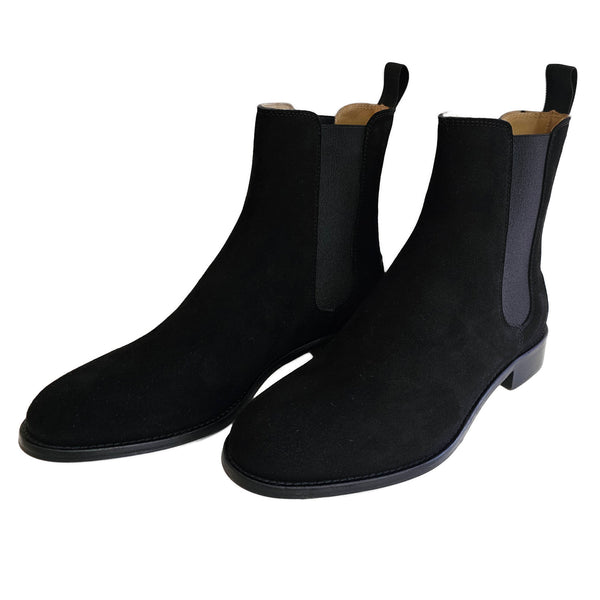Milliways, Wildleder-Chelseaboots in Schwarz