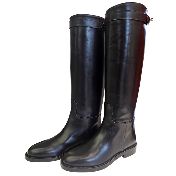 Milliways, klassischer Reiterstiefel in Schwarz