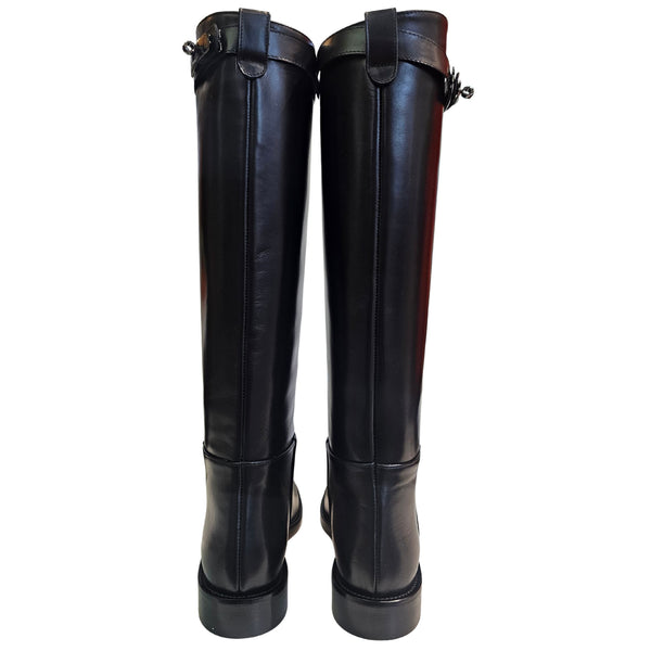 Milliways, klassischer Reiterstiefel in Schwarz