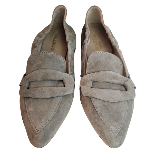 Milliways, Wildlederslipper in Salbei