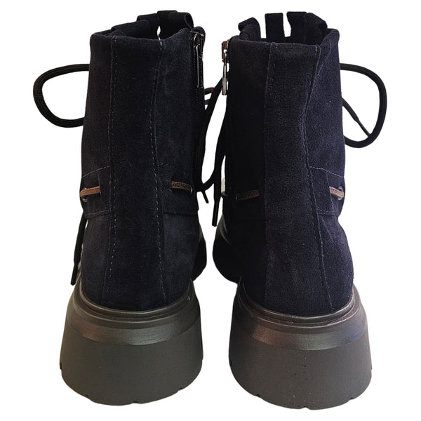 Milliways, Schnürstiefelette in Dunkelblau