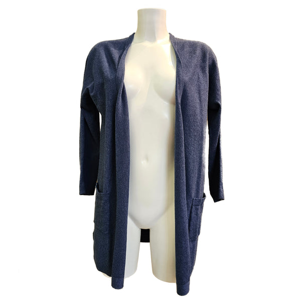 N.O.K., Cardigan in Jeansblau