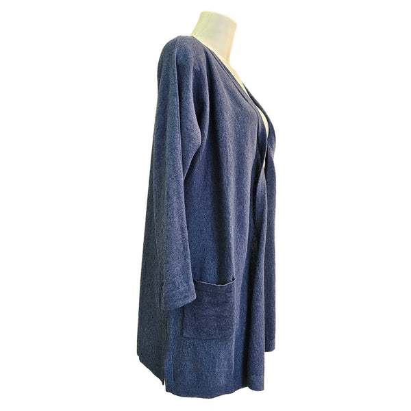 N.O.K., Cardigan in Jeansblau