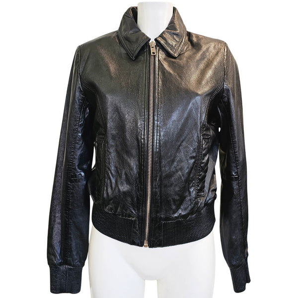 NOTYZ, Lederblouson in Schwarz