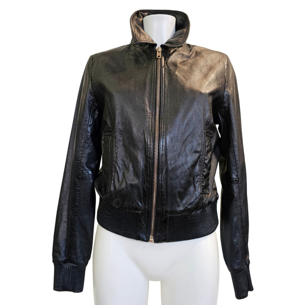 NOTYZ, Lederblouson in Schwarz