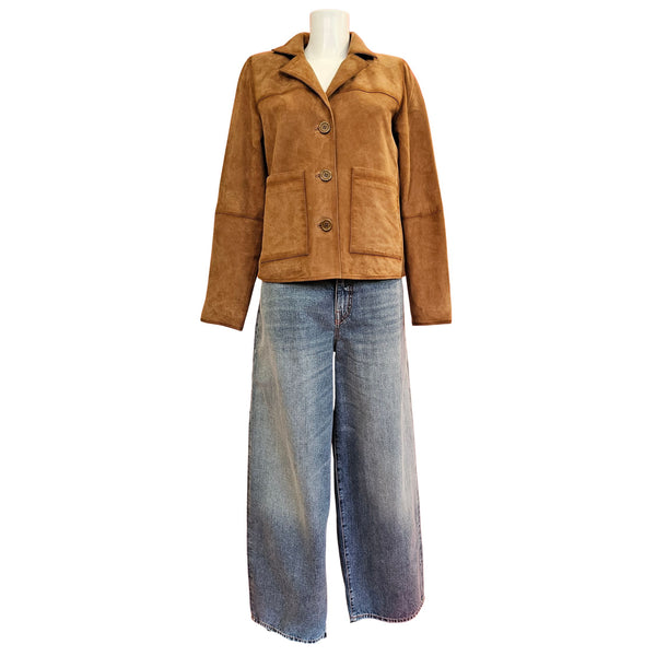 NOTYZ, Wildlederjacke in Caramel