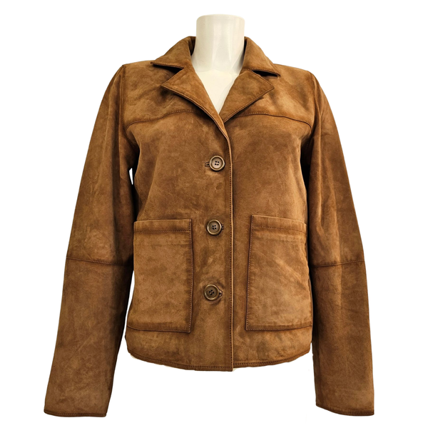 NOTYZ, Wildlederjacke in Caramel