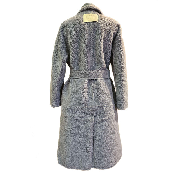 OOF Wear, taubenblauer Wendemantel im Trenchlook