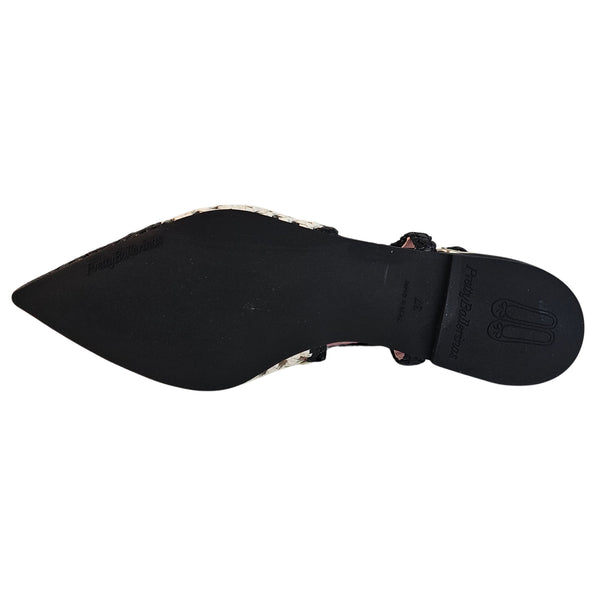 Pretty Ballerina, geflochtener Sling in Schwarz/Creme